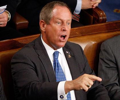 Joe Wilson's outburst during Barack Obama's speech to a joint session of Congress