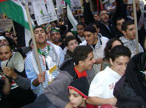 Hundreds turned out in New York City to protest Israel's latest assault on Gaza