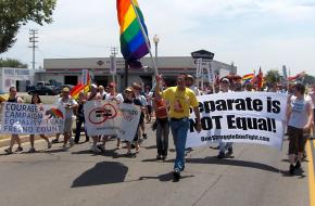 The Meet in the Middle rally in Fresno began with a march from the nearby agricultural town of Selma