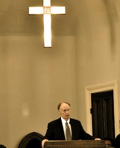 Alabama Gov. Robert Bentley at the Dexter Avenue Church in Montgomery