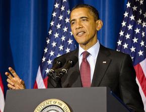 President Obama at a recent press conference