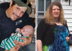Left: Otto Morales-Caballeros; right: Sandra Merlim speaks at a press conference